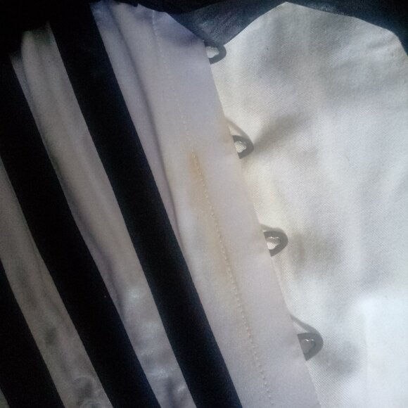 Striped steel boned corset - Picture 2 of 3